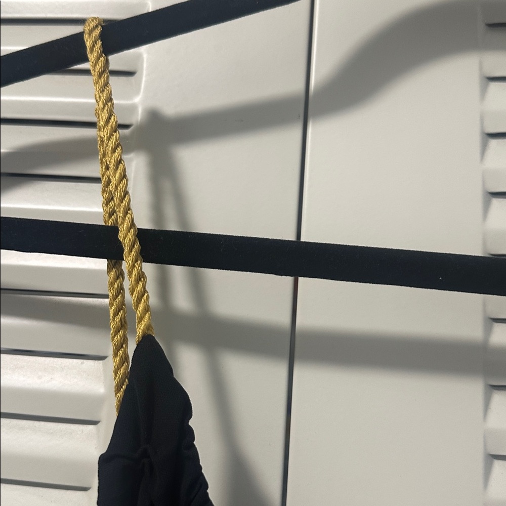 Elegant Ya Ya Black Dress With Gold Rope Straps View 3